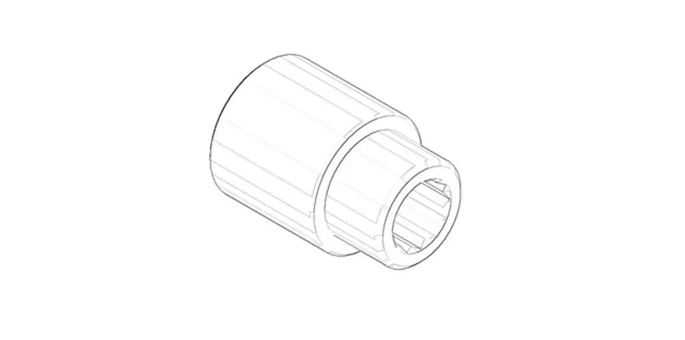 DORNBRACHT Verlängerung ERSATZTEILE 092403080 1/2'' x 25 mm, 09240308090 Galeriebild 1